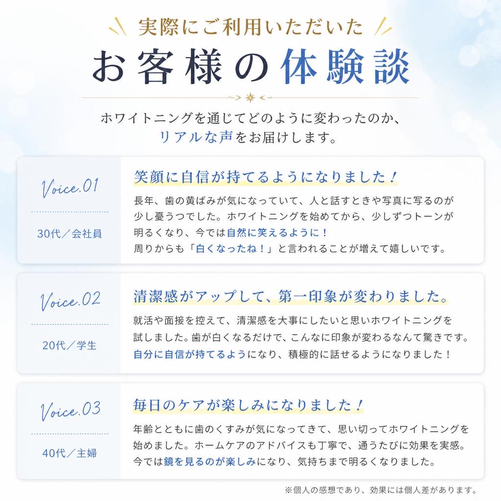 お客様の声