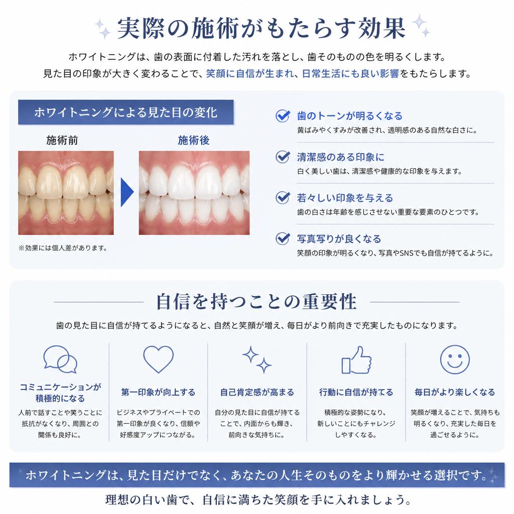 ホワイトニングの効果
