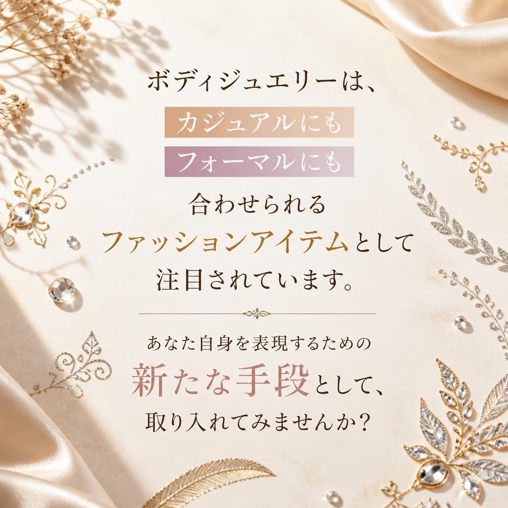 個性を引き立てるボディジュエリーの魅力