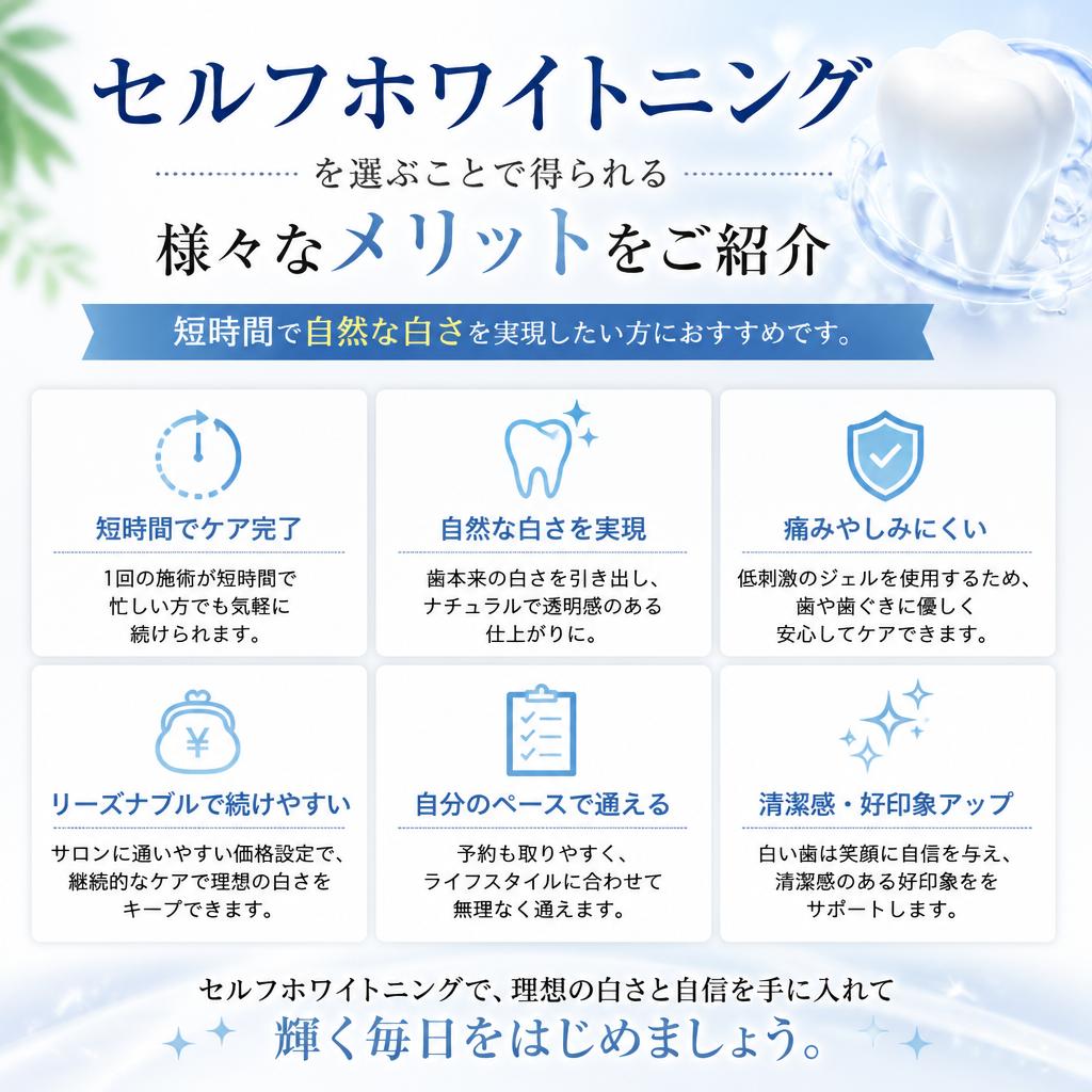 2. ホワイトニングのメリット